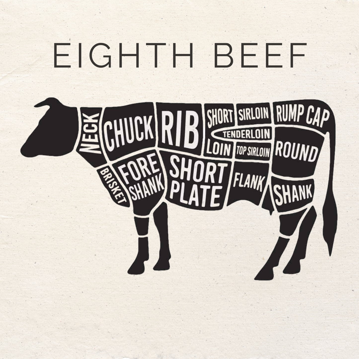 EIGHTH BEEF Boxed ~ 50lbs $540