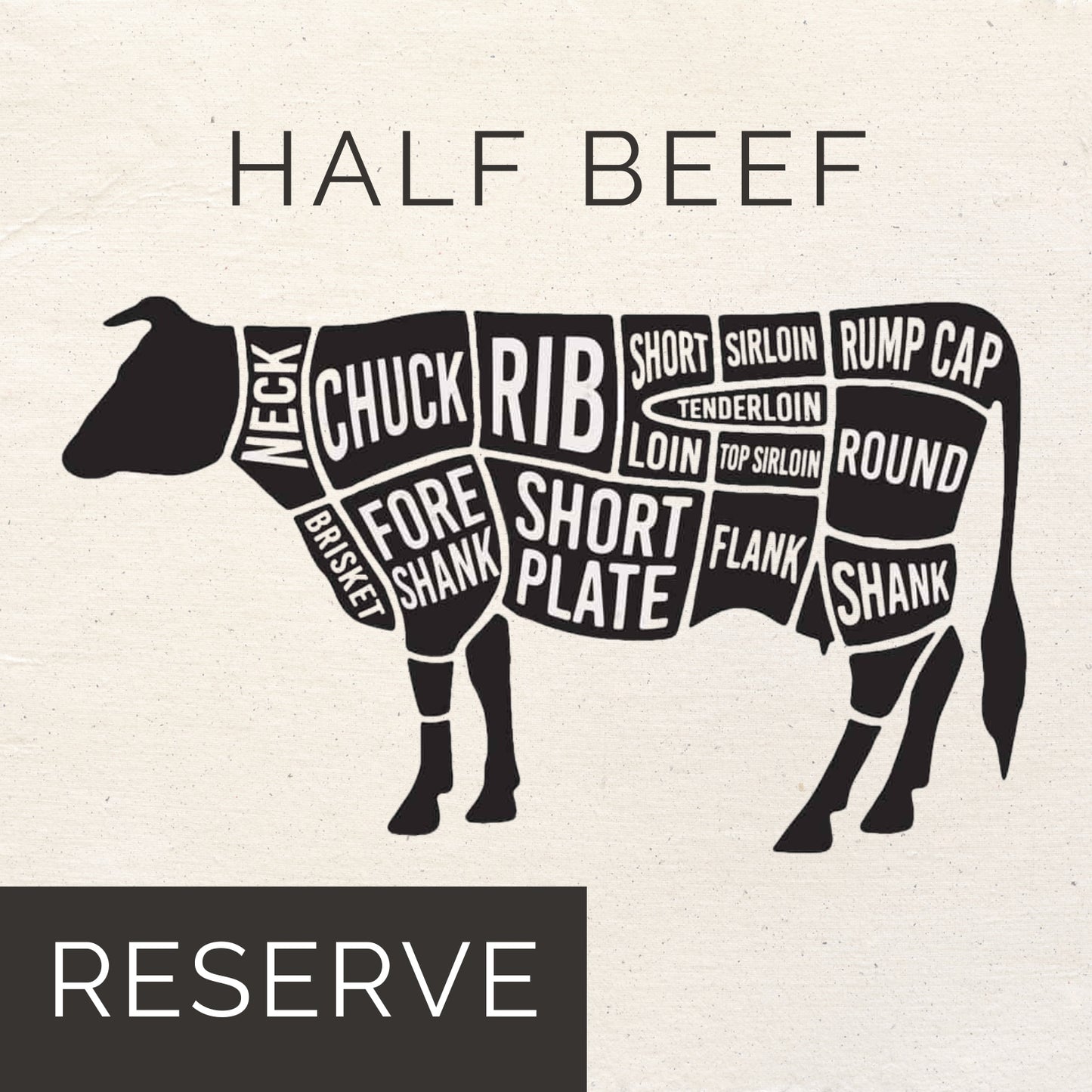 Custom Processed HALF BEEF - $6.10/lbs ~ 325lbs $300 deposit